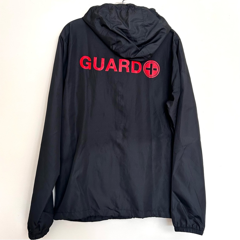 🔸NWOT Lifeguard Classic Men’s Black Windbreaker Waterproof Jacket GUARD